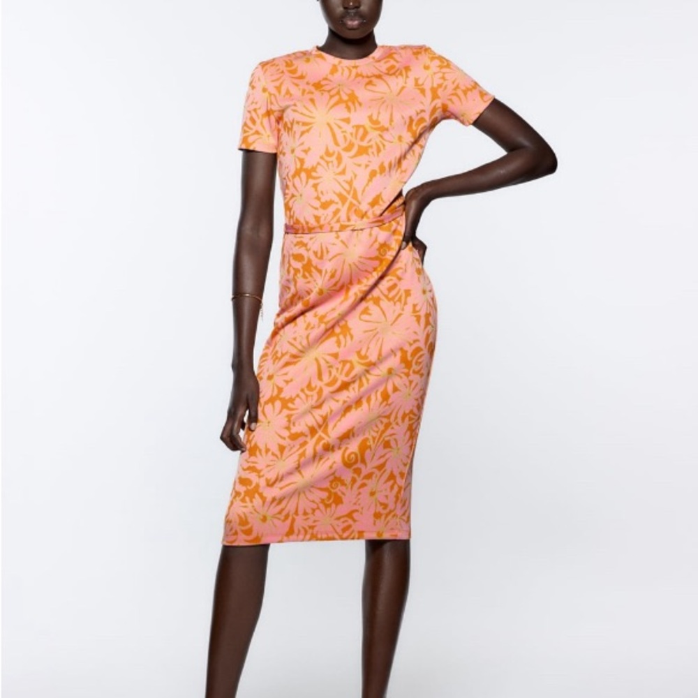 Zara midi floral dress